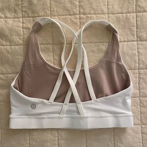Lululemon White Energy Bra Size 6